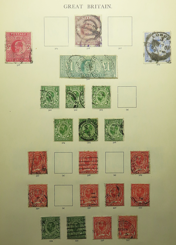 GB - 1840-1936 used collection commencing with a good first page with three Penny Blacks and other - Image 4 of 5