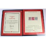 GB - Westminster folder with EDVII 1902-10 high values 2/6, 5s, 10s, used, DLR printing, 10s with