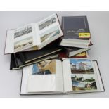 Assortment in 8x modern postcard albums, mainly Norfolk and Suffolk, also a few comic or railway