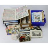 USA used in 2x Scott Albums, a thin stockbook, and loose in packets. Plus a shoebox of various