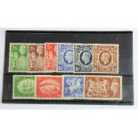 GB - KGVI 1939 High Values (6v) and 1951 Festivals (4v) all lightly hinged mint. Cat £525