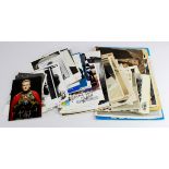 Autographed photographs - wide selection of TV & Film Stars (approx 68) plus unsigned photos, film