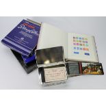 GB - 1990's - 2000's mint and used in 3x albums, Commemoratives inc M/Sheets, some UM when stamps in