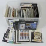 World ex-dealers stock of mini-sheets, booklets, year books sheetlets etc. Large lot, wide range, hi