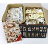 Crate containing a quantity of mainly trade & cigar cards together with modern reprints, sets,