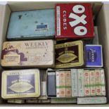 Large original collection of Cigarette cards in old packets and tins. Sets, part sets and odds. (