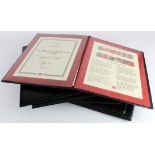 GB - EDVII & GV material in special Westminster Folders. inc 1902 Jubilee set used, 1913 trial