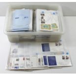 GB FDC's in large plastic crate, approx 418 items from 1953 to 1980's, commemorative and