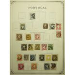 Portugal a very extensive old time collection in large red & black album, recently come to the