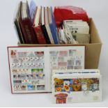 GB - box of material with main value in modern decimal stamps, booklets and m/sheets. FV approx £