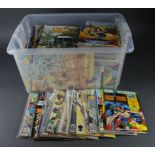 Comics. A large collection of comics, circa 1980s, including Beano, Superman, Batman, Spider Man,