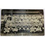 Football postcard - Sunderland c1920's RP, Newcastle on Tyne photographers stamp to reverse