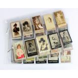 Actresses / Beauties themed scarcer odd cards inc Bradfords, Phillips, Ogdens, Baker, Biggs,