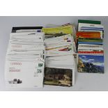 China - modern selection housed in a red stripe box, inc 23x packs of postcards / maxim cards,