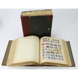 Old time collection housed in two large and very heavy albums containing mint and used ranges of