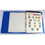 Malta & Gibraltar in blue binder, small qty of mm. (Qty)