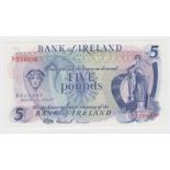 Northern Ireland, Bank of Ireland 5 Pounds not dated issued 1971, scarcer first signature H.H.M.