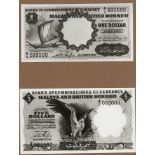 Malaya & British Borneo (3 pieces), Board of Commissioners of Currency, Waterlow & Sons printers