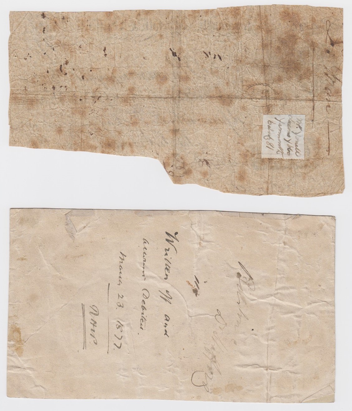 Yarmouth (2), Yarmouth and Suffolk Bank 1 Pound dated 8th July 1818, serial No. L6707 for Gurneys, - Image 2 of 2