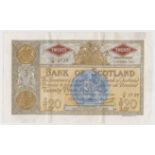 Scotland, Bank of Scotland 20 Pounds dated 2nd October 1963, signed Bilsland & Watson, serial 9/G