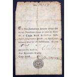 Finland 20 Kopeks dated 1814, Russian Empire note for use in the Grand Duchy Finland, handwritten
