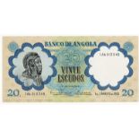 Angola, Banco De Angola, Waterlow & Sons designed obverse hand executed composite essay on board for