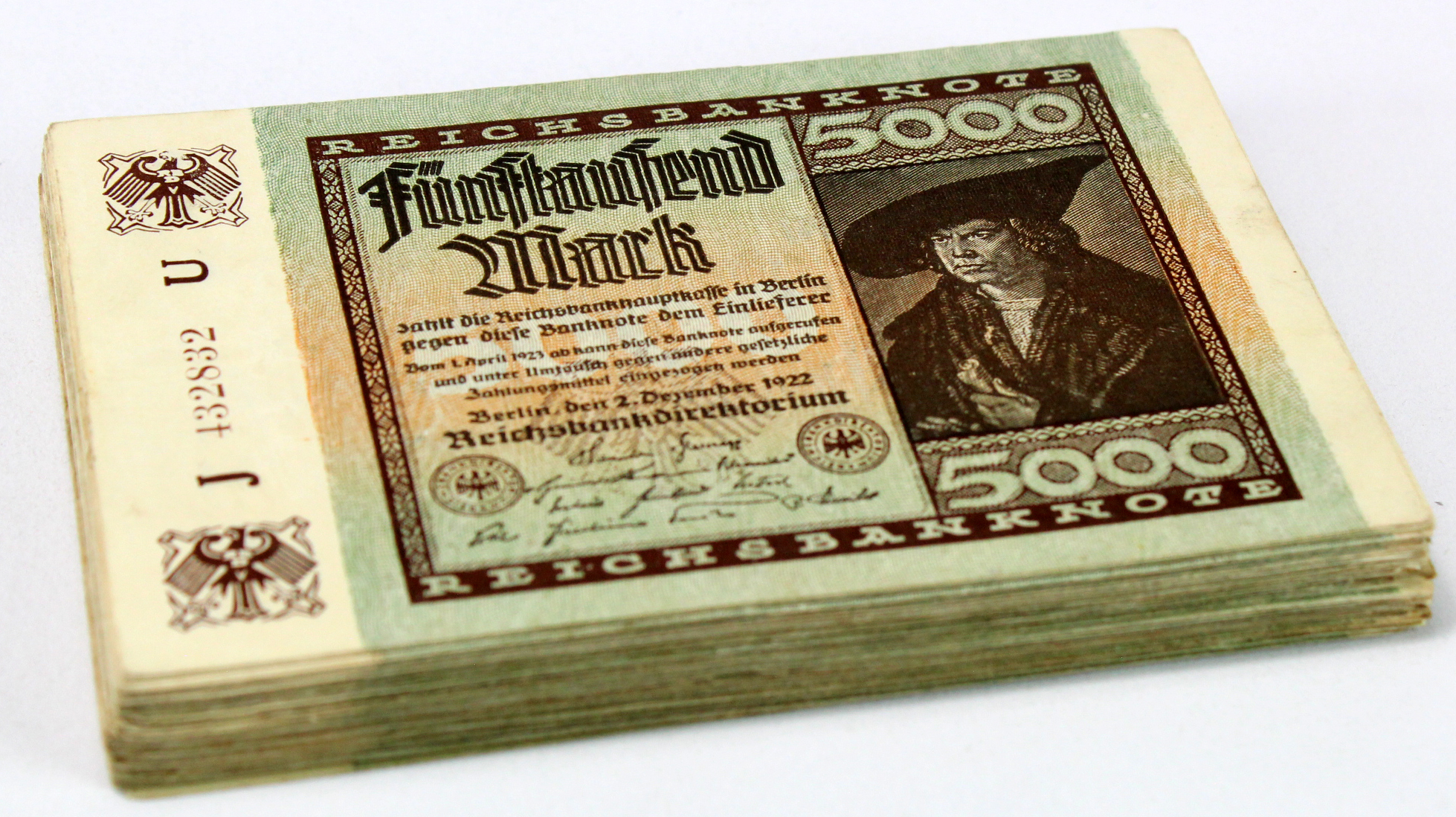 Germany 5000 Mark (85) dated 2nd December 1922 (Pick81) mixed grades