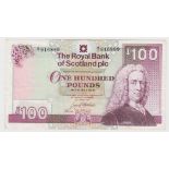 Scotland, Royal Bank of Scotland 100 Pounds dated 26th March 1997, signed G.R. Mathewson, serial A/1