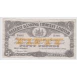 Northern Ireland, Belfast Banking Company Limited 50 Pounds dated 3rd December 1963, handsigned,