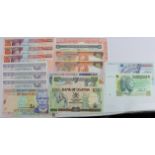 World, Africa (16) a good group including Tunisia 10 Dinars 1994 and 5 Dinars 1993, Cameroun 500