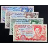 Falkland Islands (4), 50 Pounds dated 1st July 1990 serial A018674 (TBB B222a, Pick16a), 20 Pounds