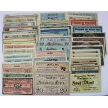 Germany Grossgeld (50) issued 1918 - 1922, a group of Hyper inflation notes, all different, mixed