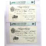 Peppiatt 5 Pounds (2) dated 3rd January 1936, a very rare pre-war consecutively numbered pair,