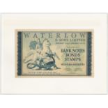 Waterlow & Sons Limited, hand executed composite essay on board for an advertising note, George