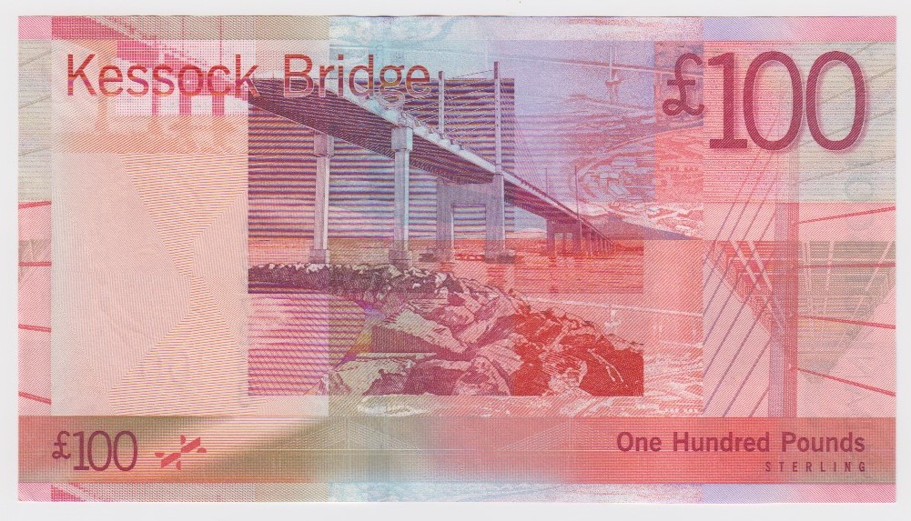 Scotland, Bank of Scotland 100 Pounds dated 19th January 2009, Kessock Bridge, a consecutively - Image 2 of 2
