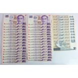 Singapore (40), 2 Dollars (30) issued 2000, Millennium Commemorative issue, in consecutively