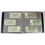 Hollom 1 Pound (230), a collection of Series C Portrait notes in 2 x Lindner albums, FIRST and