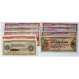 India (9), a group of SPECIMEN travellers cheques from 50 Rupees to 1000 Rupees, all different,