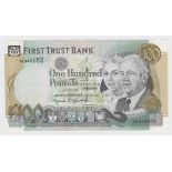 Northern Ireland, First Trust Bank 100 Pounds dated 1st March 1996, signed D.E. Harvey, serial