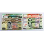 Philippines (9), a set of REPLACEMENT notes '*' prefix, 500 Pesos dated 2010 serial, 200 Pesos (2)