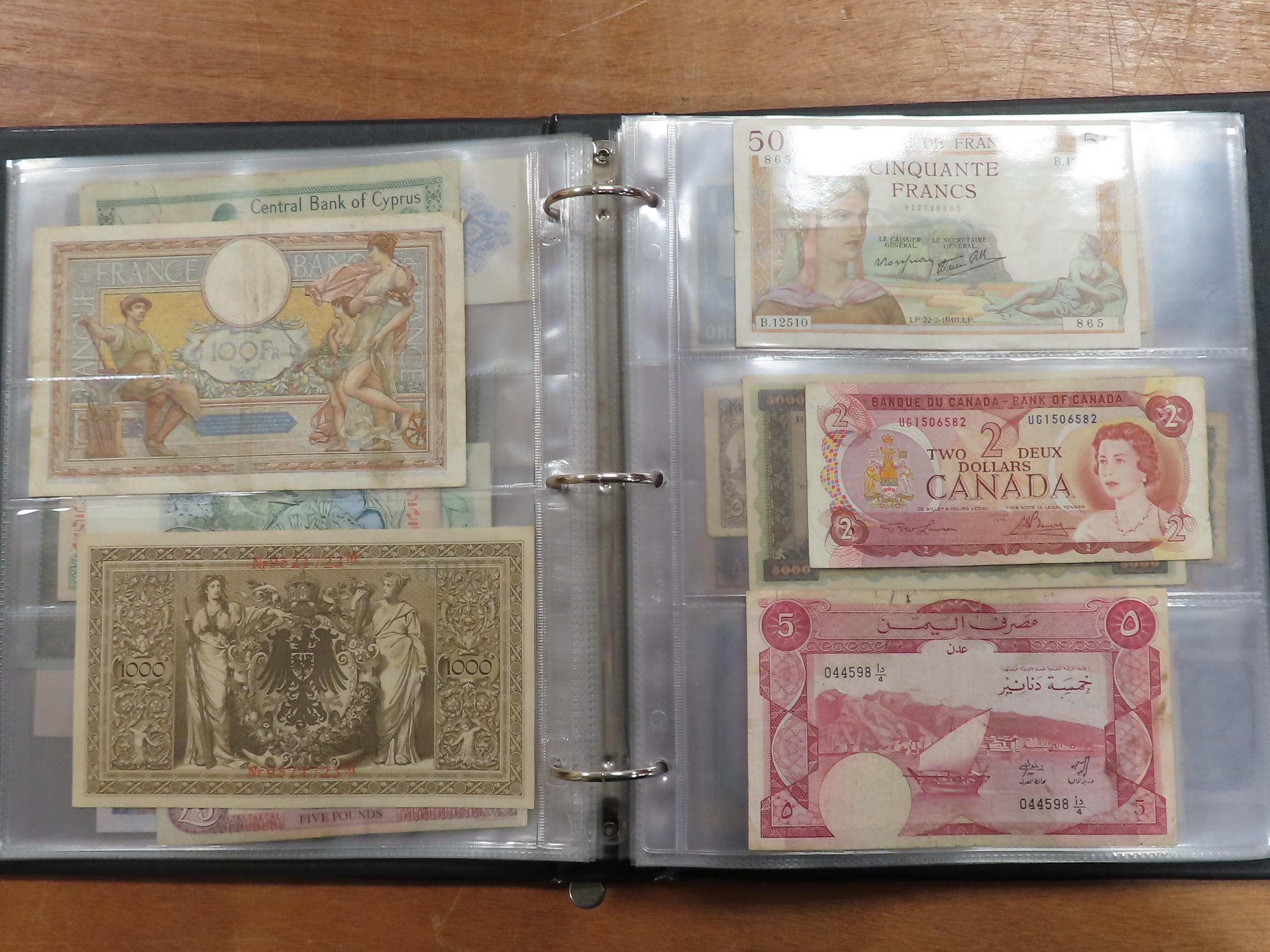 World (125), a collection in album including Syria 5 Piastres dated 1919, King George VI - Image 32 of 41