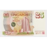 Singapore 25 Dollars issued 1996, Commemorative note 25th Anniversary of the Monetary Authority,