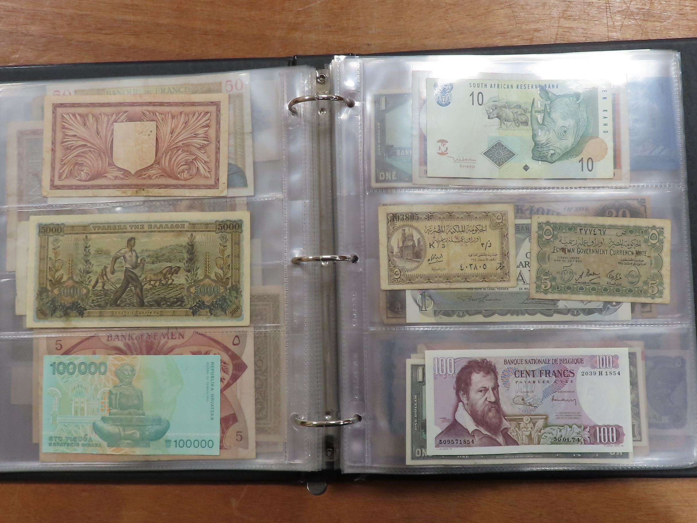 World (125), a collection in album including Syria 5 Piastres dated 1919, King George VI - Image 30 of 41