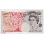 Kentfield 50 Pounds issued 1994, very rare EXPERIMENTAL note 'A99' prefix, serial A99 649178 (