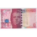 Scotland, Bank of Scotland 100 Pounds dated 19th January 2009, Kessock Bridge, a consecutively