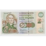 Scotland, Clydesdale Bank 50 Pounds dated 6th January 2001, commemorative note University of