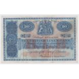 Scotland, British Linen Bank 20 Pounds dated 18th July 1949, signed George Mackenzie, serial P/4 6/