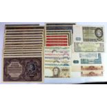 Poland (34), an interesting and varied collection including 500 Zlotych 1919, 500 Zlotych 1940, 5