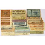 Germany Grossgeld (28) issued 1923, a group of Hyper inflation notes from Stadt Frankfurt am Main,