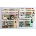 Scotland, Clydesdale Bank (14), 50 Pounds dated 2006, 20 Pounds (3) dated 1990 - 1999, 10 Pounds (6)